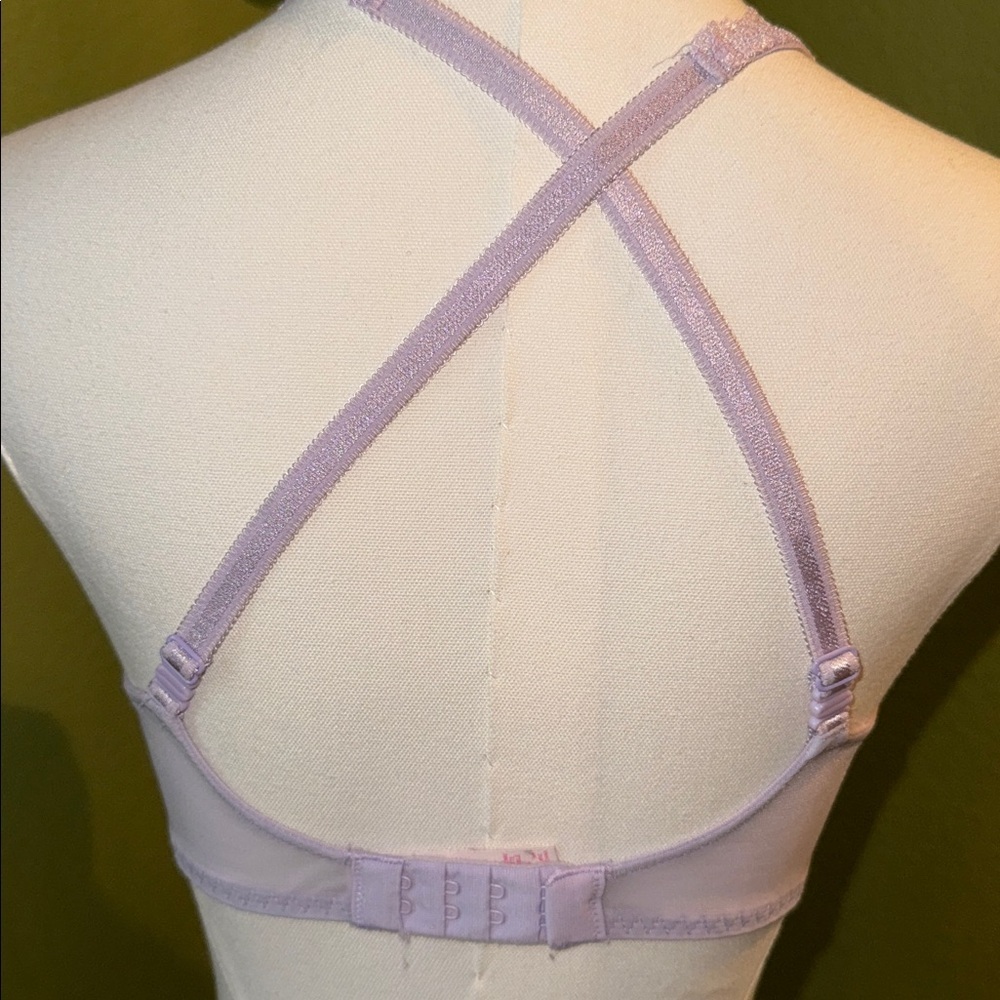 Victoria’s Secret Lace Bralette in Lavender with Pink Bow - Picture 3 of 5